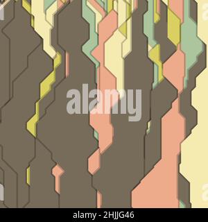 Abstract Vertical Lines generative art background art illustration Stock Vector