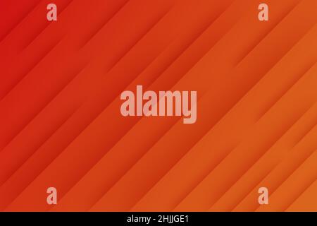 Abstract background from a gradient red-orange color with diagonal lines. Graphically geometric design dynamic effect. Stock Photo