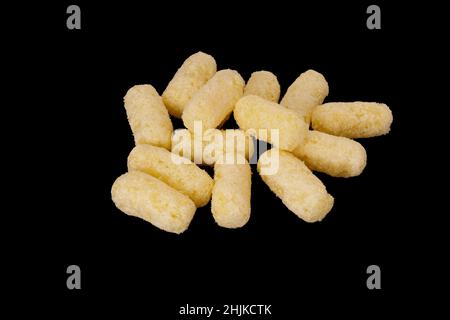 pile of corn sticks isolated on black background. High quality photo Stock Photo