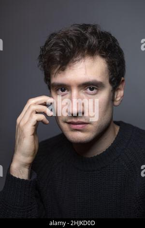 Zoran Boukherma attending a portrait session as part of the 29th Gerardmer Film Festival (Festival International du Film Fantastique de Gerardmer) in Gerardmer, France on January 30, 2022. Photo by Aurore Marechal/ABACAPRESS.COM Stock Photo