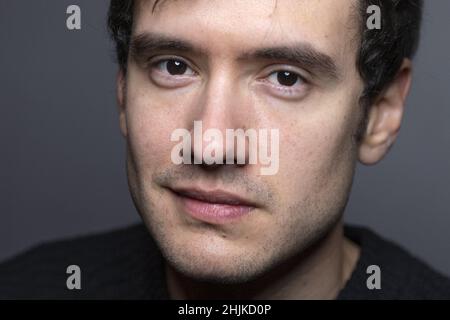 Zoran Boukherma attending a portrait session as part of the 29th Gerardmer Film Festival (Festival International du Film Fantastique de Gerardmer) in Gerardmer, France on January 30, 2022. Photo by Aurore Marechal/ABACAPRESS.COM Stock Photo