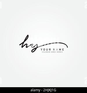 Initial Letter YL Logo - Hand Drawn Signature Style Logo - Simple Vector  Logo in Signature Style for Brand Name Initials Stock Vector Image & Art -  Alamy