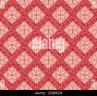 Art deco seamless pattern with grunge marble effect. Retro ornament. Vector blue blue abstract geometric pattern Stock Vector