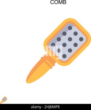 Comb Simple vector icon. Illustration symbol design template for web mobile UI element. Stock Vector