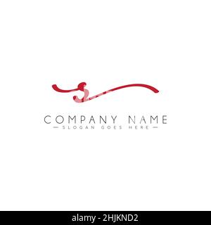 Handwritten Signature Logo for Initial Letter S - Simple Signature Logo in Handwriting style for Business Name Initial Stock Vector