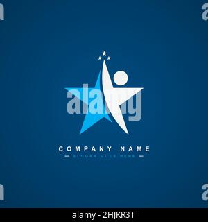 Star Logo - Abstract Shape Business Logo - Vector Logo Template for Business Stock Vector