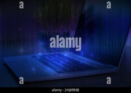 Desktop source code and technology background, Developer or programer ...