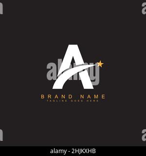 Initial Letter A Logo - Minimal Business Logo Stock Vector