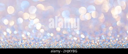 Blurred defocused multi color lights. Copy Space, concept Stock Photo