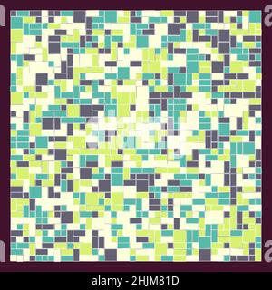 Abstract Offset Quads generative art background art illustration Stock Vector