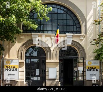 Entrance to Sala Noua, the Teatrul de Comedie (Comedy Theatre/Theater) in Bucharest, Romania Stock Photo