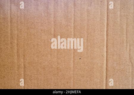 background of brown corrugated cardboard Stock Photo