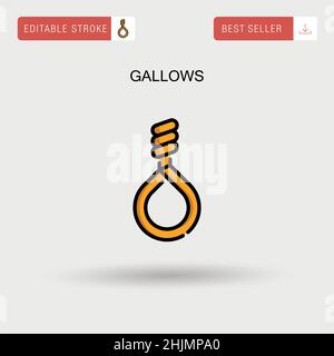 Gibbet icon. Simple design. Vector illustration Stock Vector Image ...