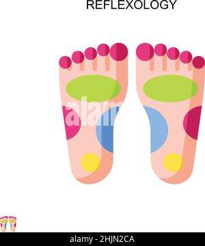 Reflexology Simple vector icon. Illustration symbol design template for web mobile UI element. Stock Vector