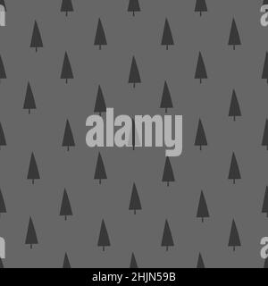 Christmas trees background - simple seamless vector texture. Gift wrapping  paper design Stock Vector Image & Art - Alamy