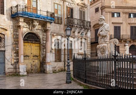 Piazza Pretoria, Palermo, Sicily, Italy Stock Photo