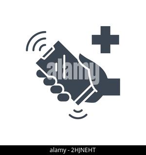 Call Doctor related vector glyph icon Stock Vector
