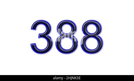 blue-388-number-3d-effect-