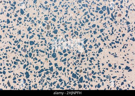 Floor Concrete granite stone polished close up section detail decor background . Stock Photo