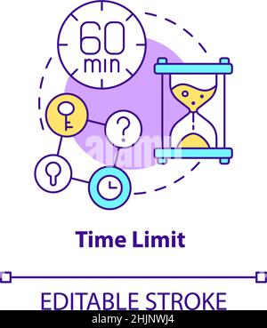Time limit concept icon Stock Vector