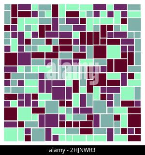 Abstract Offset Quads generative art background art illustration Stock Vector