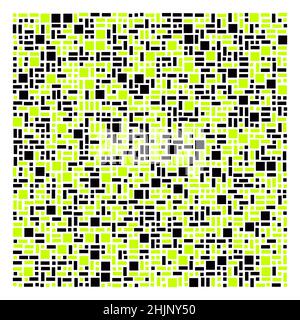 Abstract Offset Quads generative art background art illustration Stock Vector