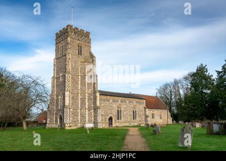 St Peter and St Paul Church, Pettistree, Suffolk,UK Stock Photo