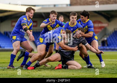 Wimbledon, UK. 19th Jan, 2022. Match action during the Betfred Championship match between London Broncos and Widnes Vikings at the Cherry Red Records Stadium, Plough Lane, Wimbledon, England on 30 January 2022. Photo by David Horn. Credit: PRiME Media Images/Alamy Live News Stock Photo