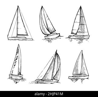 sailboat drawing front view
