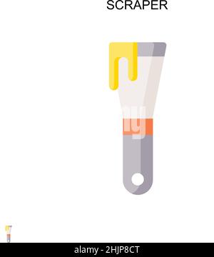 Scraper Simple vector icon. Illustration symbol design template for web mobile UI element. Stock Vector