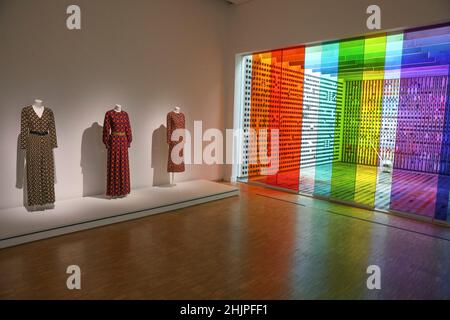 YVES SAINT LAURENT AT THE CENTRE POMPIDOU, PARIS Stock Photo