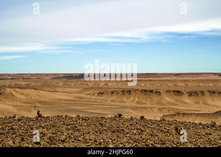 View of the Eye of the Sahara, also known as Richat Structure Stock Photo