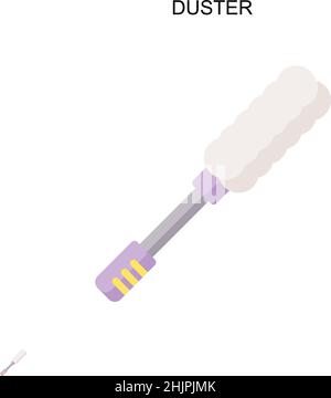 Duster Simple vector icon. Illustration symbol design template for web mobile UI element. Stock Vector