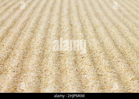 Rippled sand texture for background. Stock Photo