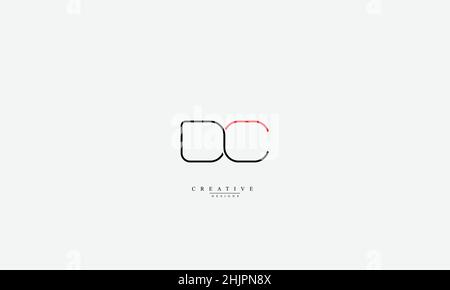 DC CD D C Alphabet letters Initials Monogram logo Stock Vector