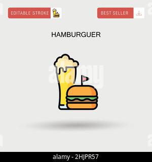 Hamburgers Delicious Fast Food Menu Pattern Vector Illustration Design 