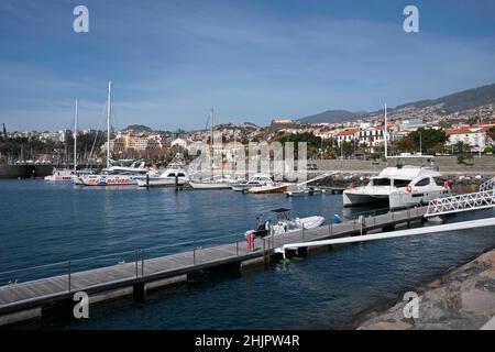 Cruise Ships in Port in Funchal, Madeira Stock Photo