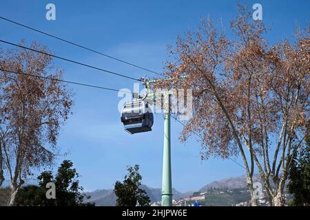 Mountain Cable Car, Monte, Funchal, Madeira Stock Photo