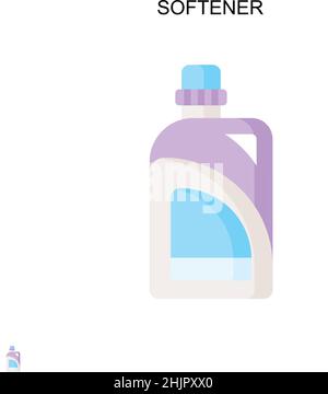 Softener Simple vector icon. Illustration symbol design template for web mobile UI element. Stock Vector
