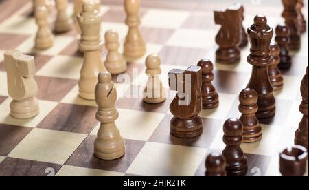 Chessboxing, boxing and chess board game being played alternately as part  of a new surreal sport, Islington, London, UK Stock Photo - Alamy