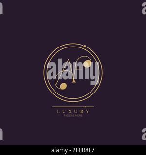 Unique modern AF Letter Business Logo Design Alphabet Icon Vector Symbol. Creative elegant letter logo template. Stock Vector