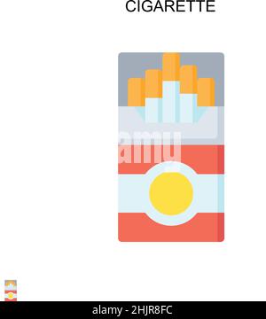 Cigarette Simple vector icon. Illustration symbol design template for web mobile UI element. Stock Vector