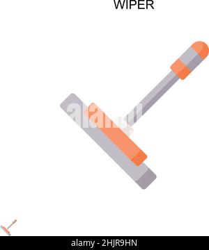 Wiper Simple vector icon. Illustration symbol design template for web mobile UI element. Stock Vector