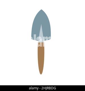 Garden tool vector illustration on white background. Equipment for gardening - simple hand drawn style Stock Vector