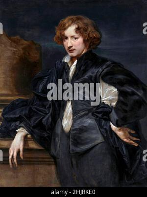 Anthony Van Dyck (1599-1641), self portrait, oil on canvas, 1633 Stock Photo