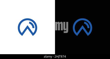 simplel and modern  letter A initial photography logo design Stock Vector