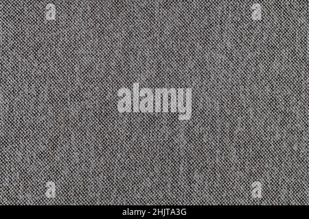 Dark gray linen fabric texture close up Stock Photo