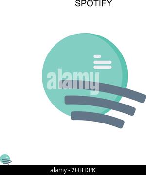 Spotify Simple vector icon Stock Vector Image & Art - Alamy