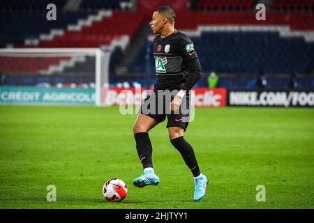 Paris, France. 31st Jan, 2022. Kylian MBAPPE of PSG during the French Cup football match between Paris Saint-Germain and OGC Nice on January 31, 2022 at Parc des Princes stadium in Paris, France - Photo Matthieu Mirville/DPPI Credit: DPPI Media/Alamy Live News Stock Photo