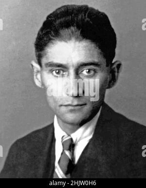 Last known photograph of Czech writer Franz Kafka Stock Photo